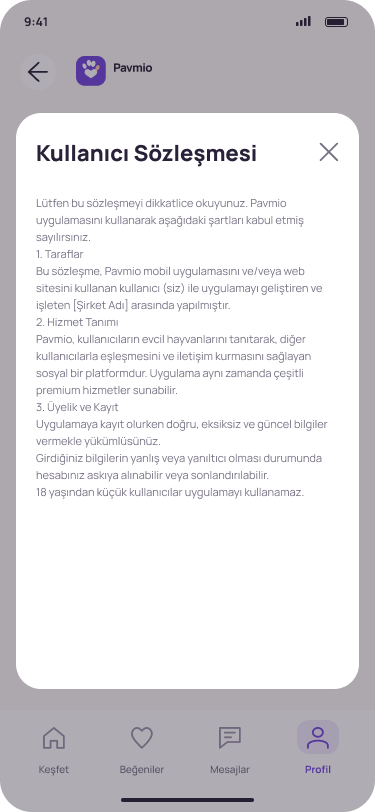 Pavmio Oturum güvenliği ekranı